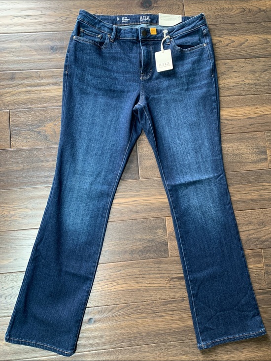 a.n.a Denim - a.n.a Women’s Mid-rise Dark Blue Boot-Cut Jeans. Brand New with tags. Size:14.